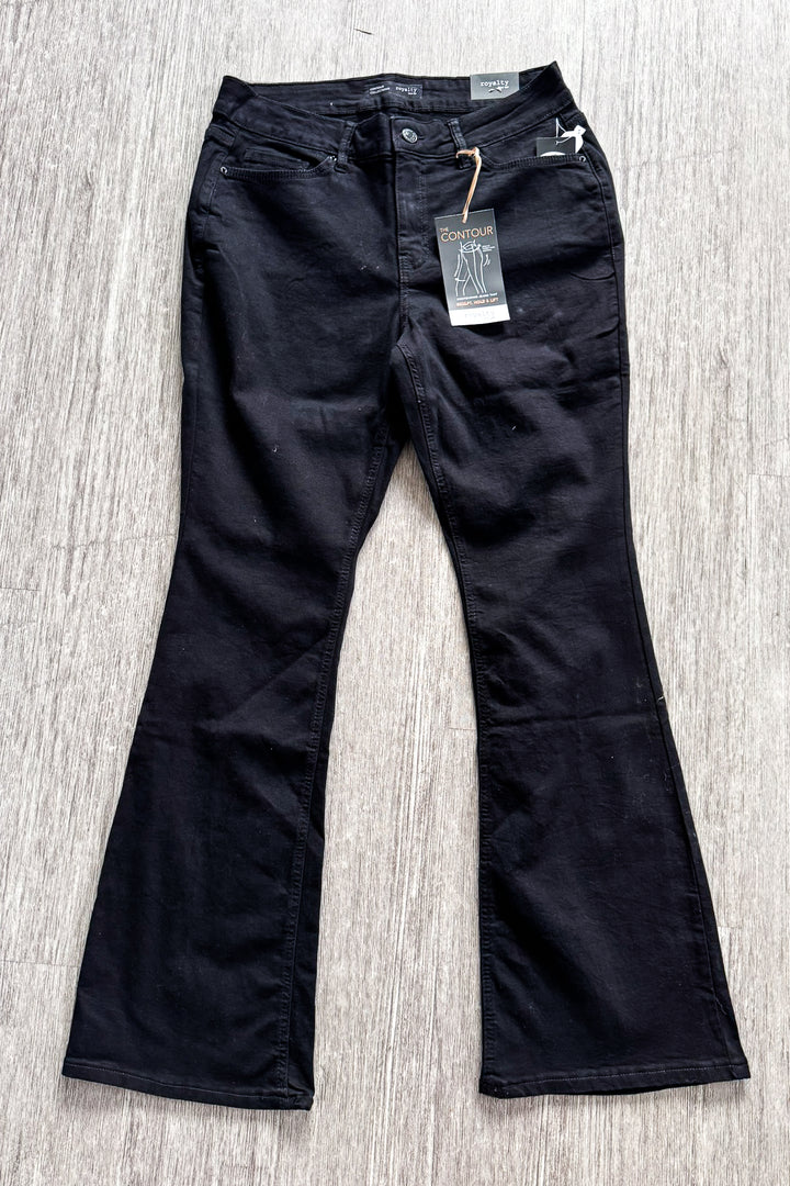 Sustainable High-Rise Bootcut Jean - Black - TUMMY CONTROL - SALE
