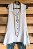 Like the Wind Tunic - Grey - 100% COTTON - SALE