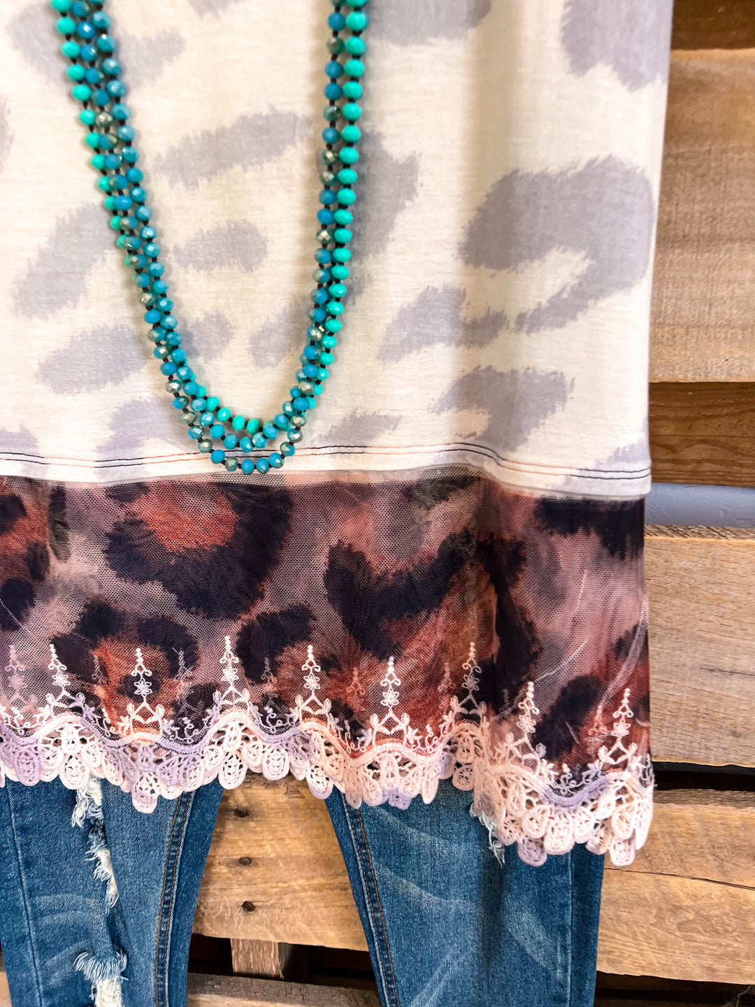 Printed Extender Tanks - Beige/Leopard - SALE