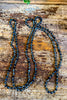 Long Beaded Necklace - Graphite
