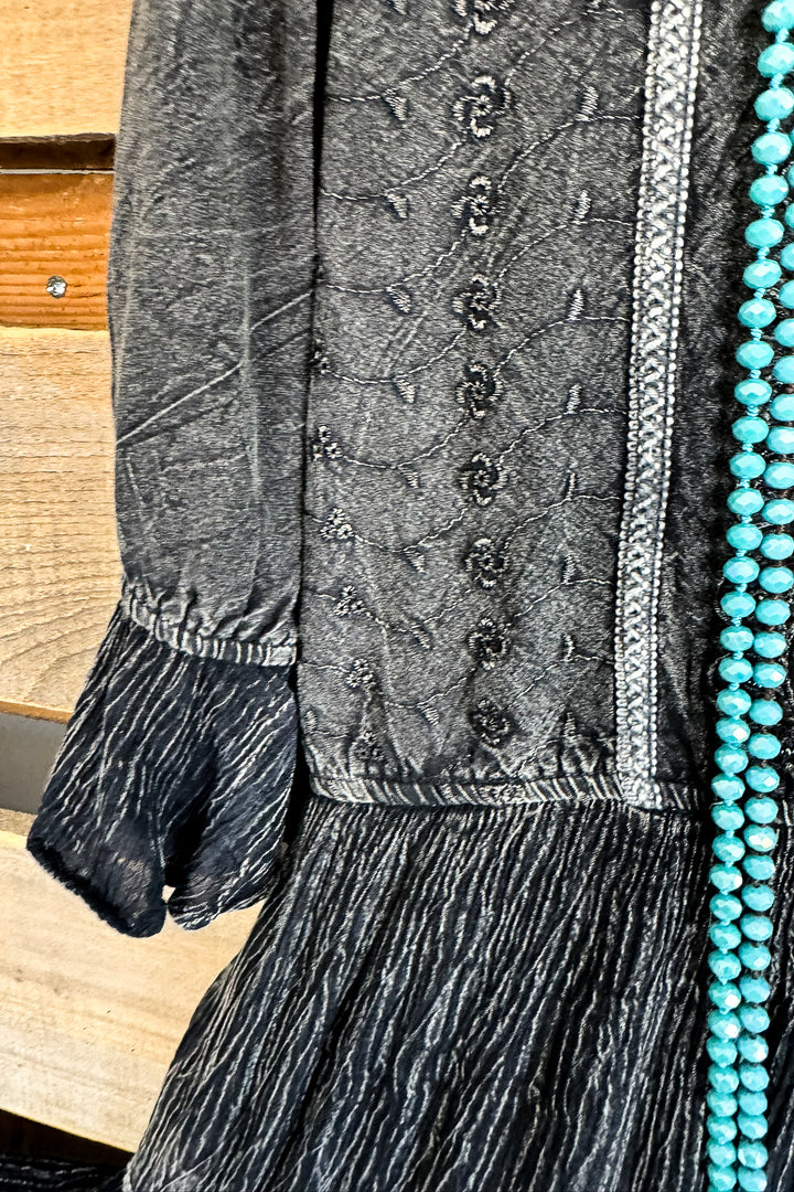 One More Chance Tunic - Charcoal