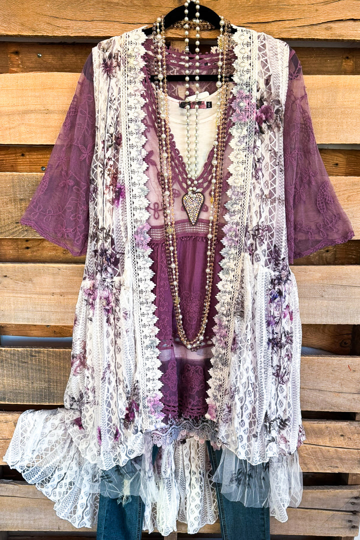 AHB EXCLUSIVE: Brighten My Day Vest - Ivory/CH FL