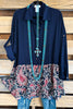 Chasing Dreams Tunic - Navy - SALE