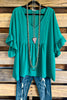 Finishing First Oversized Blouse - Emerald