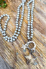 Reaching For The Stars Pearl Charm Necklace - White