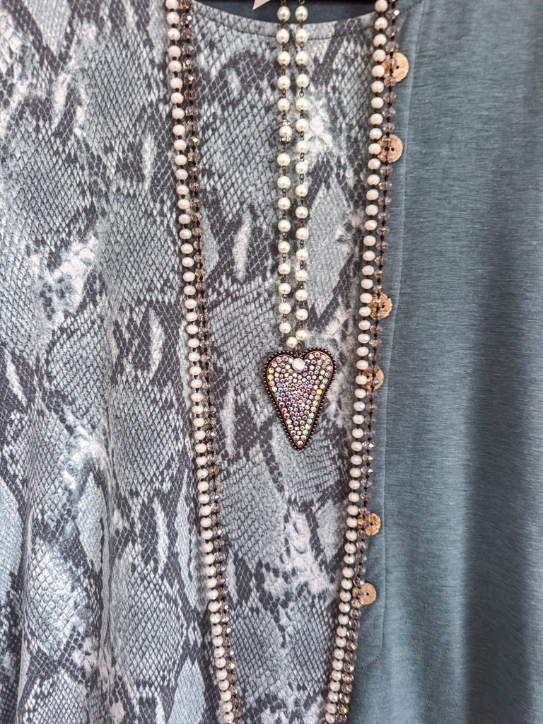 Down To The Buttons Top - Olive