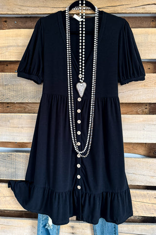 Between The Vines Dress -  Navy - 100% COTTON