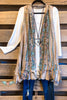 AHB EXCLUSIVE: Counting The Stars Vest - Taupe/Turquoise