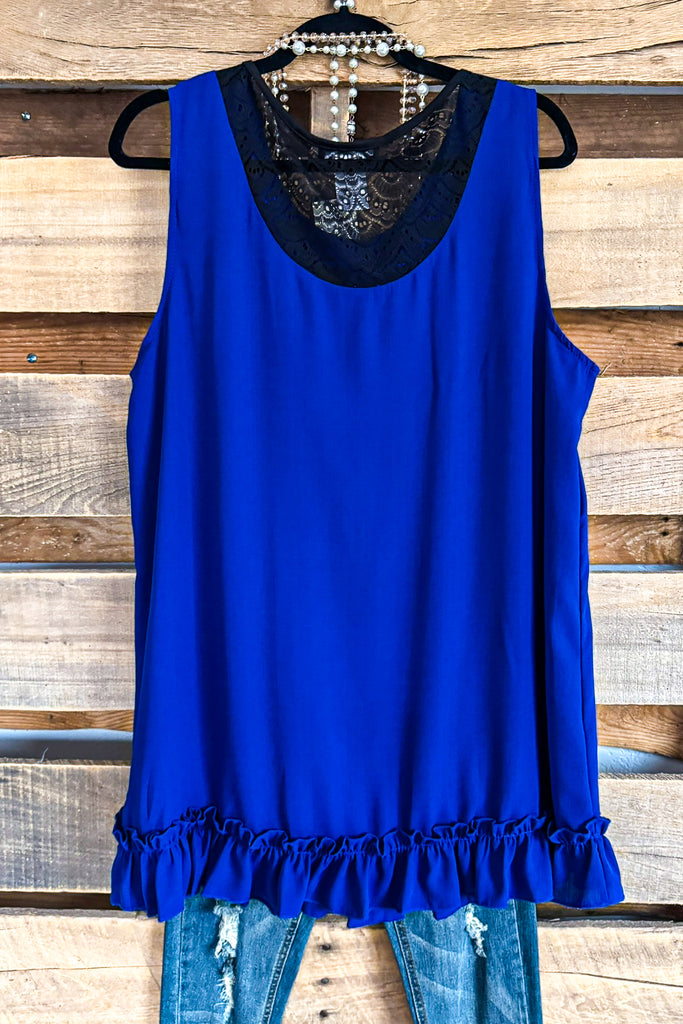 Meet Up Later Tank - Blue