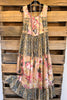 Floral Reverie Maxi Dress - Pink Beige