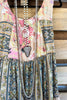 Floral Reverie Maxi Dress - Pink Beige
