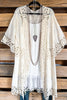 Hard To Resist Crochet Cardigan - Ivory - 100% COTTON