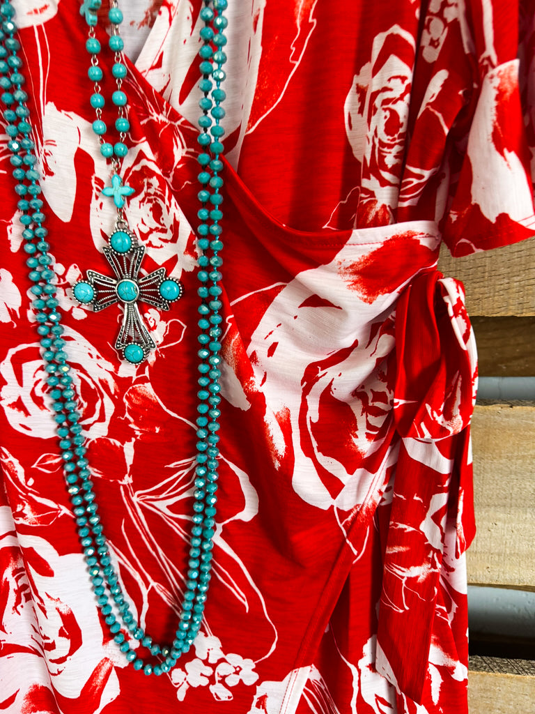 Sprinkle Of Love Dress - Red