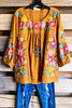 AHB EXCLUSIVE: Rest Your Love On Me Blouse - Marigold - 100% COTTON - SALE