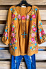 AHB EXCLUSIVE: Rest Your Love On Me Blouse - Marigold - 100% COTTON - SALE