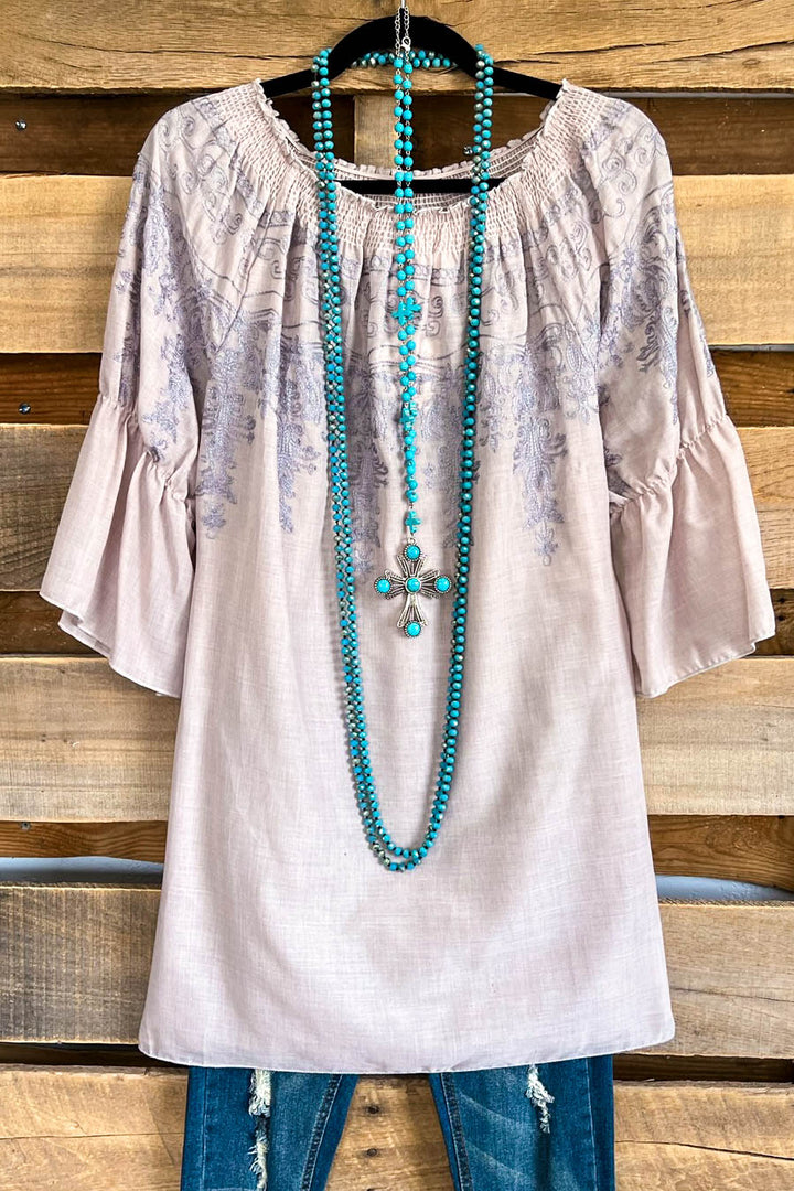 All Tangled Up Top - Sand - 100% COTTON