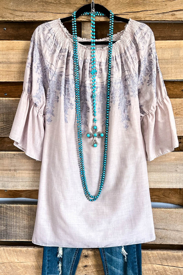 All Tangled Up Top - Sand - 100% COTTON