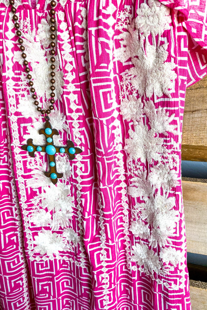 AHB EXCLUSIVE: Timeless Travels Dress - Hot Pink - SALE