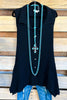 Like the Wind Tunic - Black - 100% COTTON - SALE