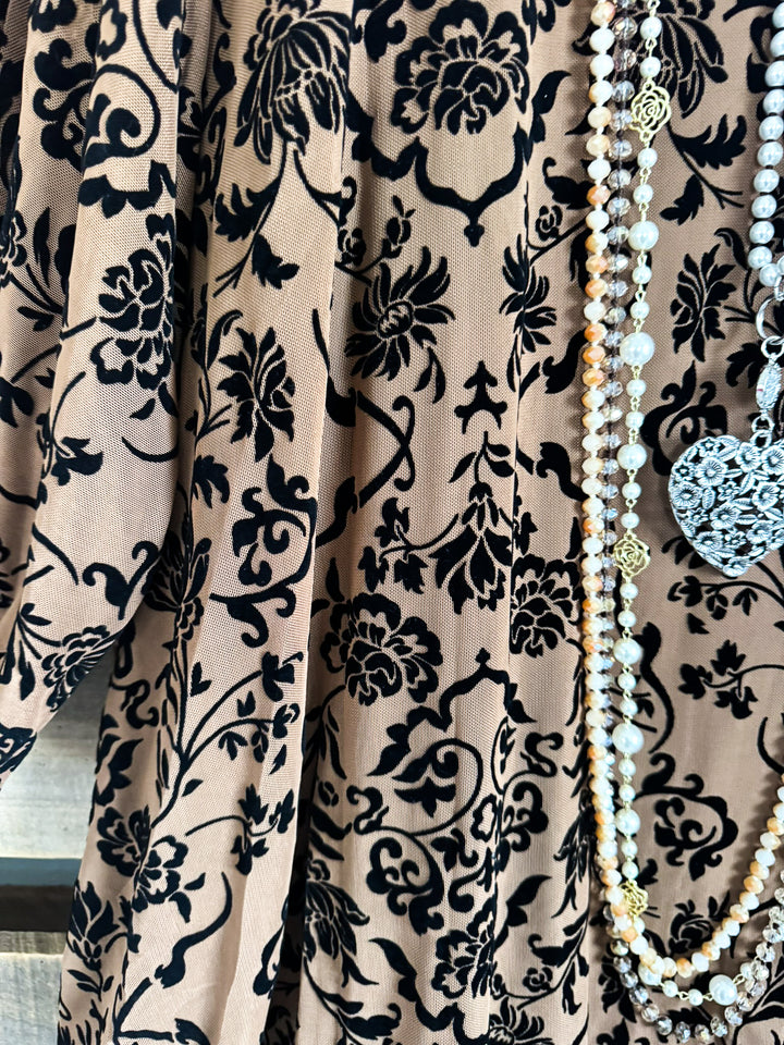 Regal Romance 2Piece Dress - Mocha