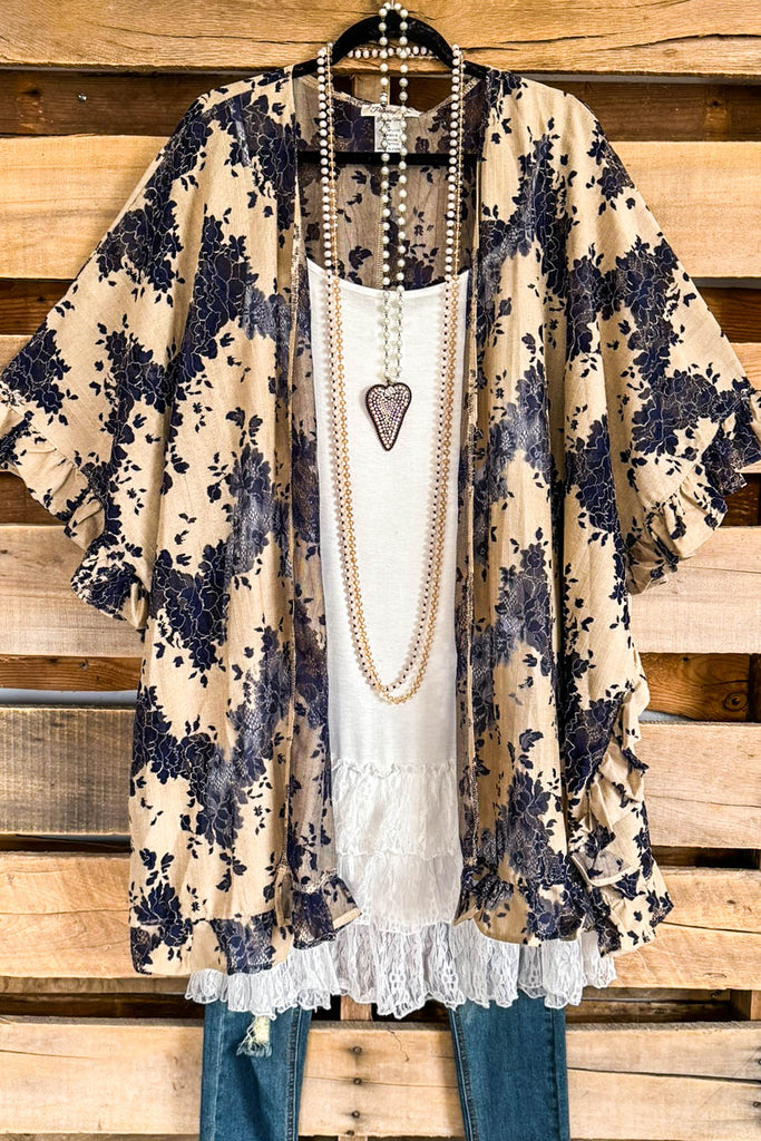 Everything Is Alright OVERSIZED Kimono - Mocha