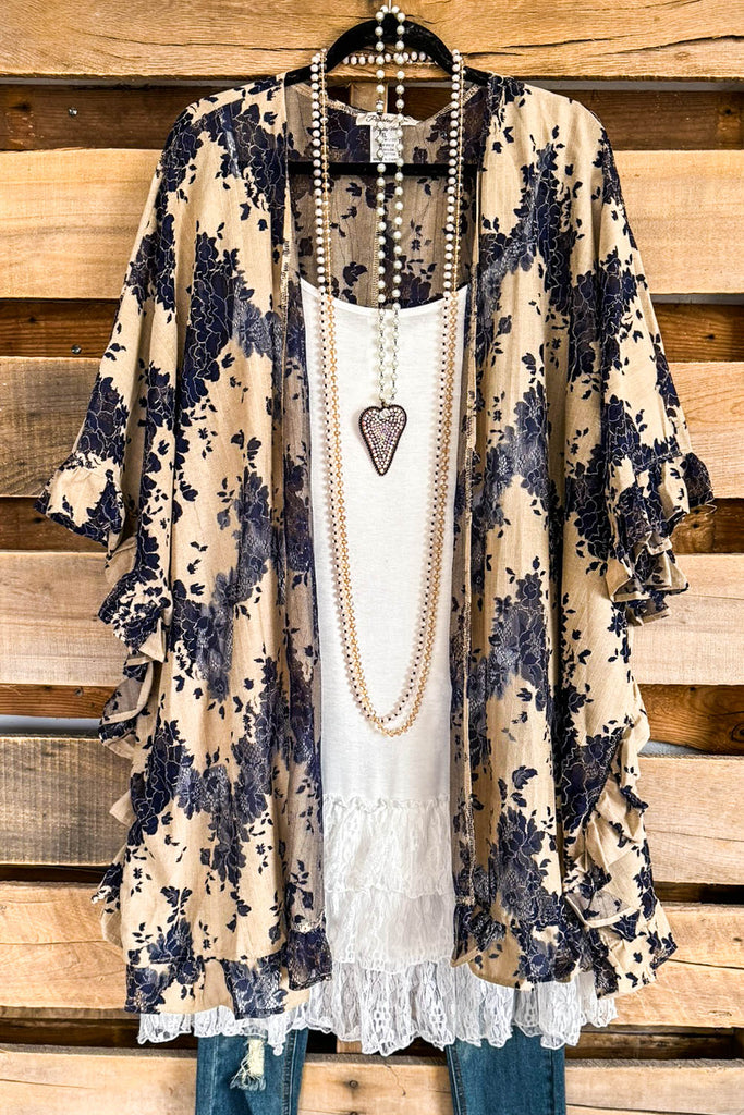 Everything Is Alright OVERSIZED Kimono - Mocha