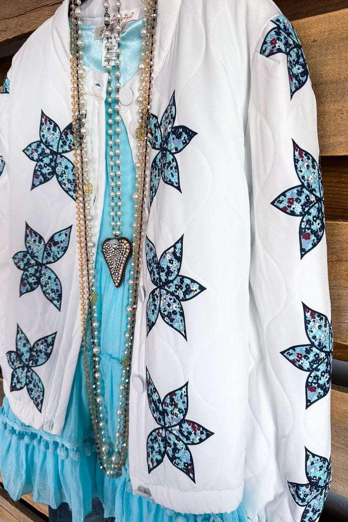 Timeless Charm Quilted Jacket - White - SALE