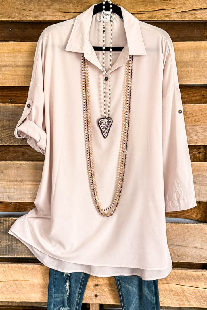 Simply Polished Tunic - Nude.