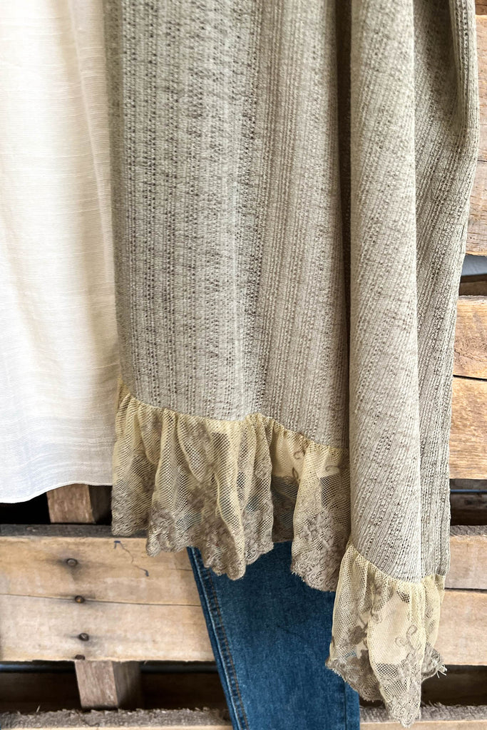 Full Of Promises Cardigan - Light Olive