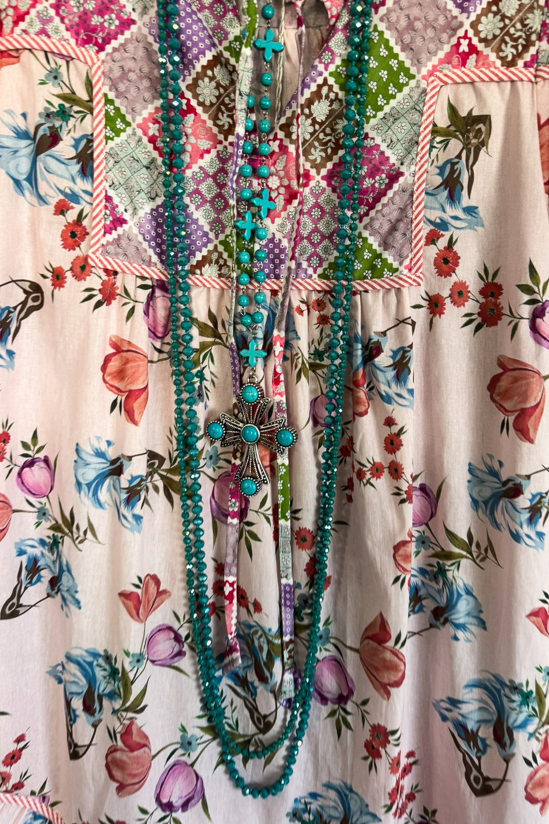 Look No Further Dress - 100% Cotton - Pink - SALE