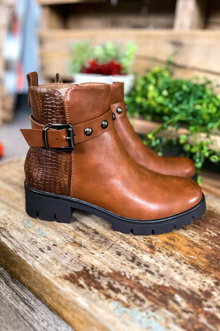 Fancy Affair Booties - Cognac - SALE  ( 7)