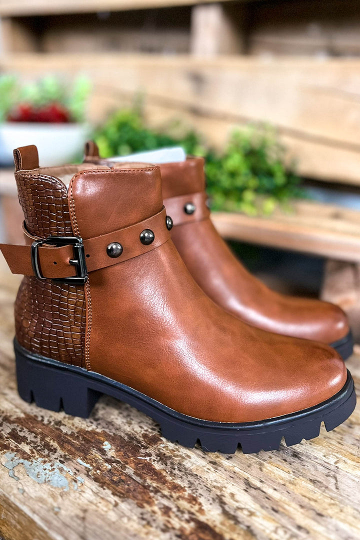 Fancy Affair Booties - Cognac - SALE  ( 7)