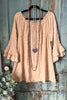 Taking Your Time Oversized Tunic - Beige - SALE