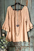 Taking Your Time Oversized Tunic - Beige - SALE