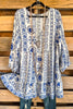 Cobble Stone Mornings Dress - Blue