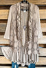 Product Of Love Crochet Vest - Mocha - 100% COTTON