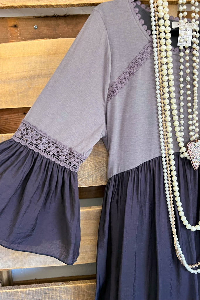 Majestic Moments Dress - Dark Grey - SALE