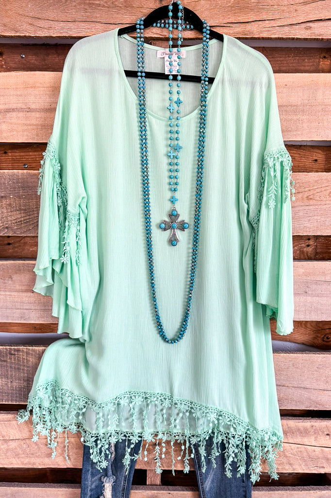 Stay Beautiful Tunic - Mint - SALE