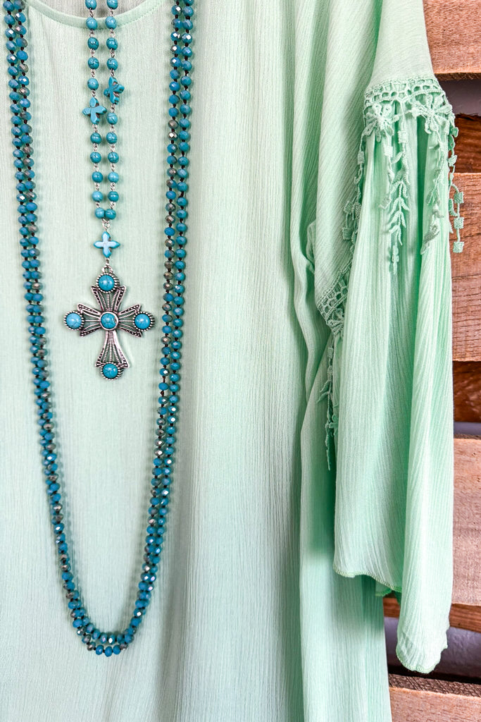 Stay Beautiful Tunic - Mint - SALE