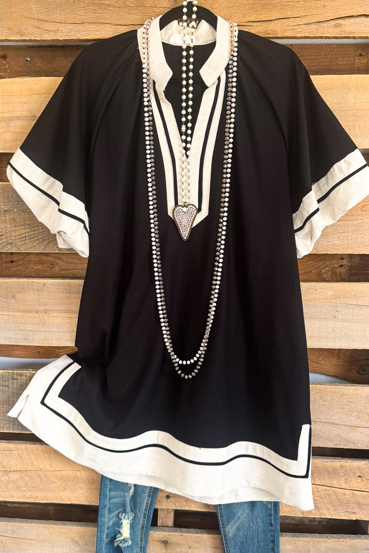 Edge Of Elegance Dress - Black - SALE