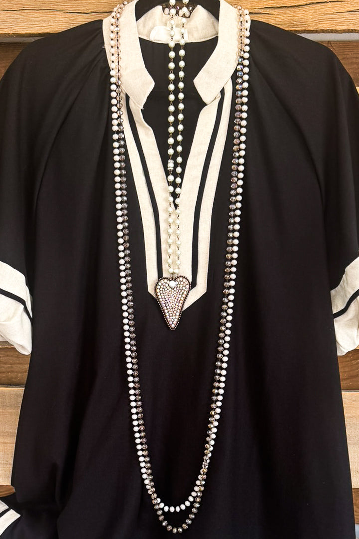 Edge Of Elegance Dress - Black - SALE