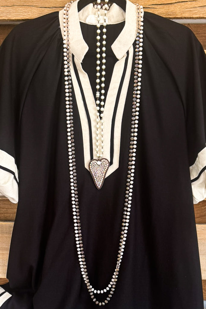 Edge Of Elegance Dress - Black
