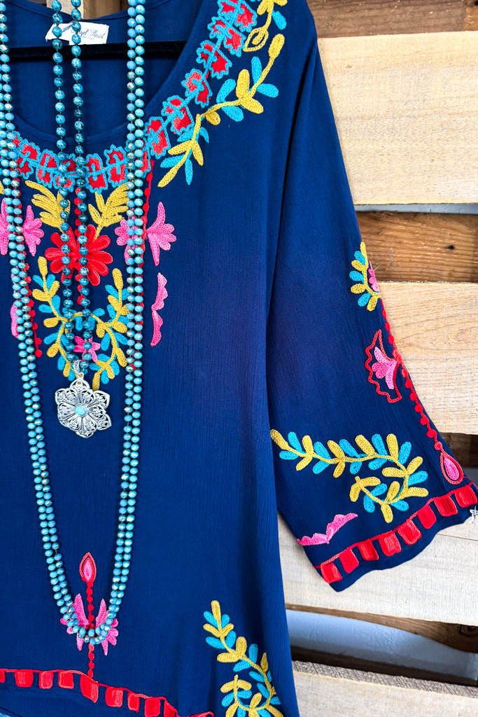 AHB EXCLUSIVE: Fancy Thoughts Tunic - Blue - SALE