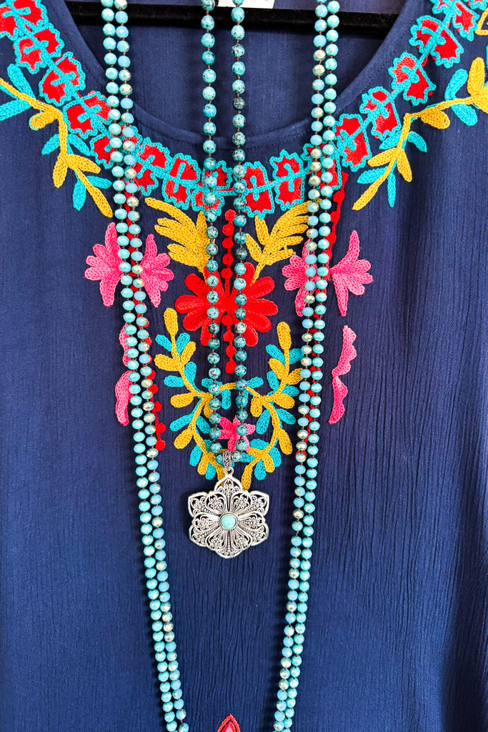 AHB EXCLUSIVE: Fancy Thoughts Tunic - Blue - SALE