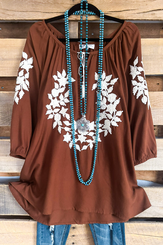 AHB EXCLUSIVE: Seize The Day Tunic - Brown - SALE