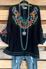 AHB EXCLUSIVE: Wishing For More Tunic - Black - SALE