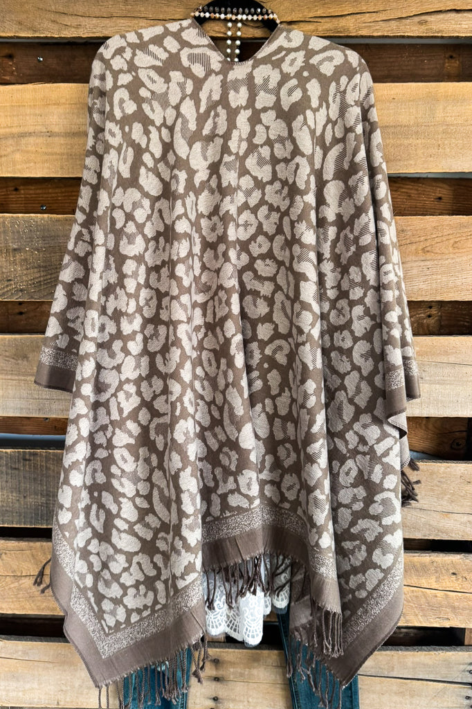 Off The Clock Poncho - Beige