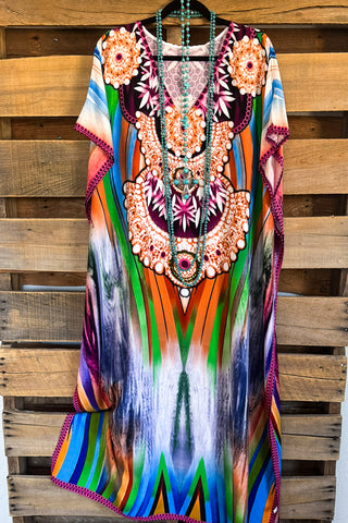 Between The Vines Dress -  Navy - 100% COTTON