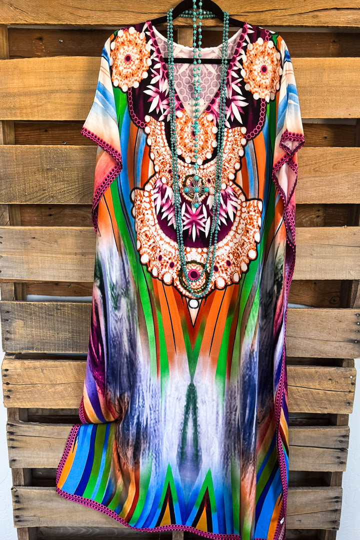 Steady As You Go Kaftan - Multi - SALE