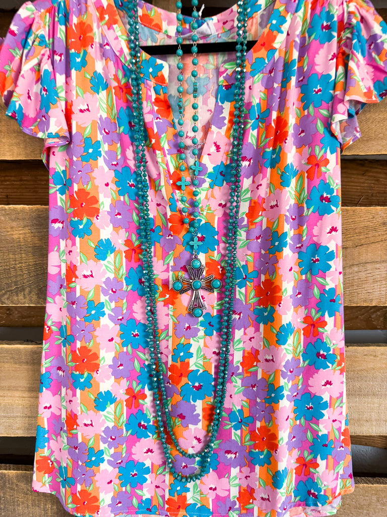 Dazed By The Sun Top - Multi